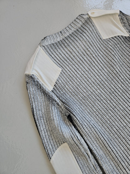 AW2018 Maison Margiela handpainted ribbed sweater
