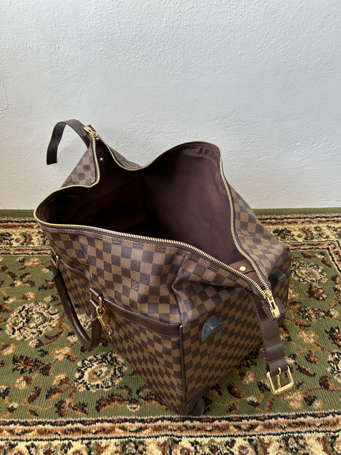 Louis Vuitton damier ebene eole 50 travel bag