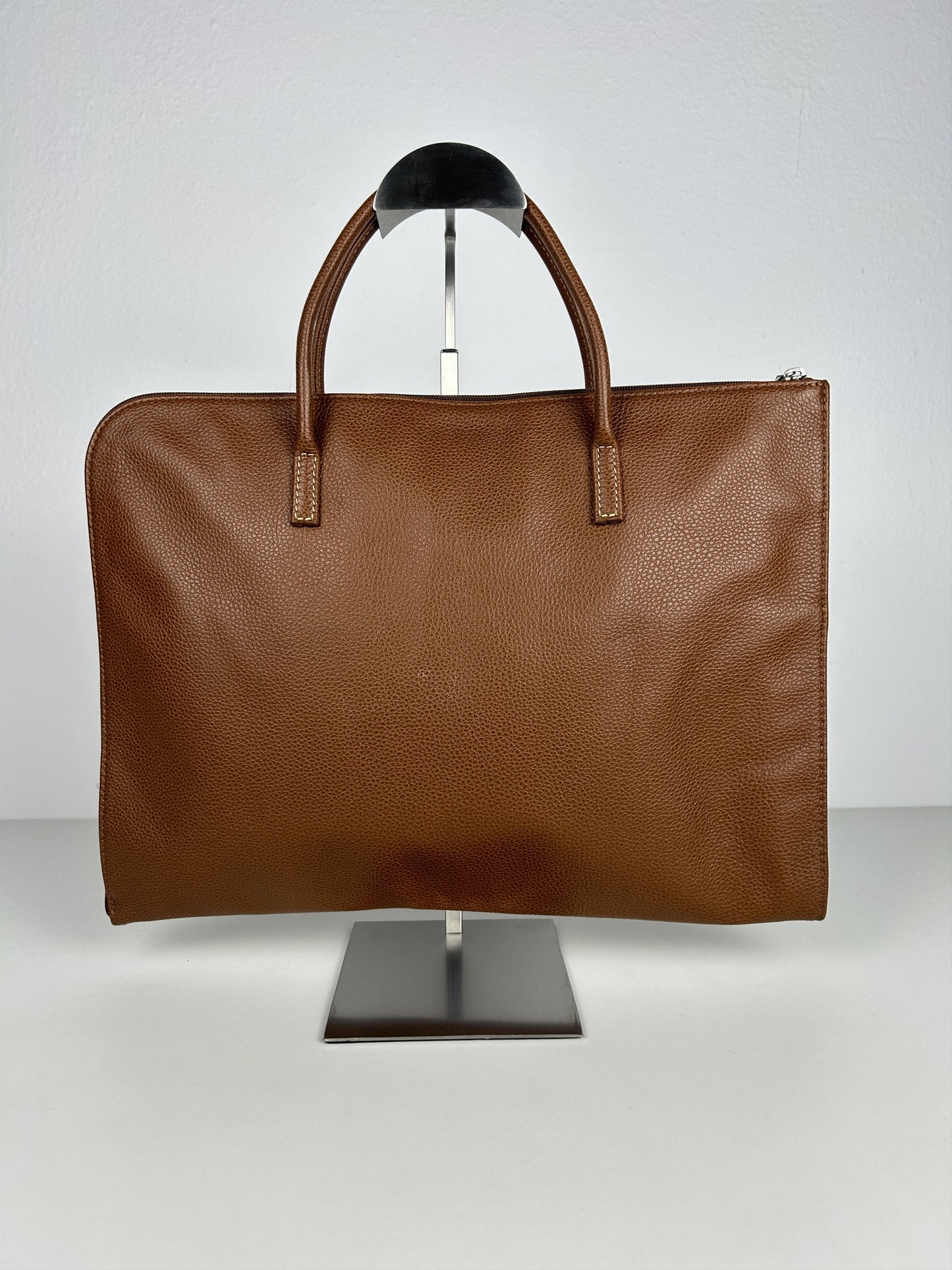 Longchamp leather laptop bag