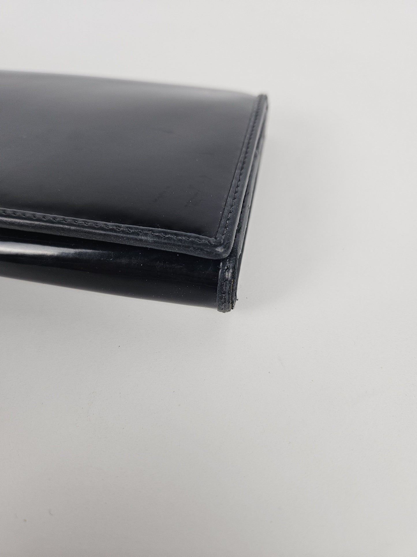 Vivienne Westwood orb black patent leather wallet