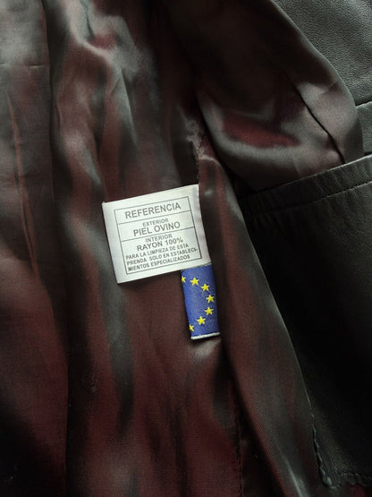 Vintage leather biker jacket