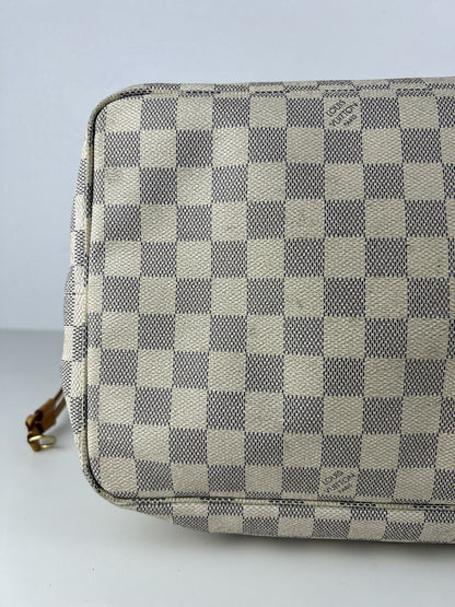 Louis Vuitton damier azur neverfull gm tote bag