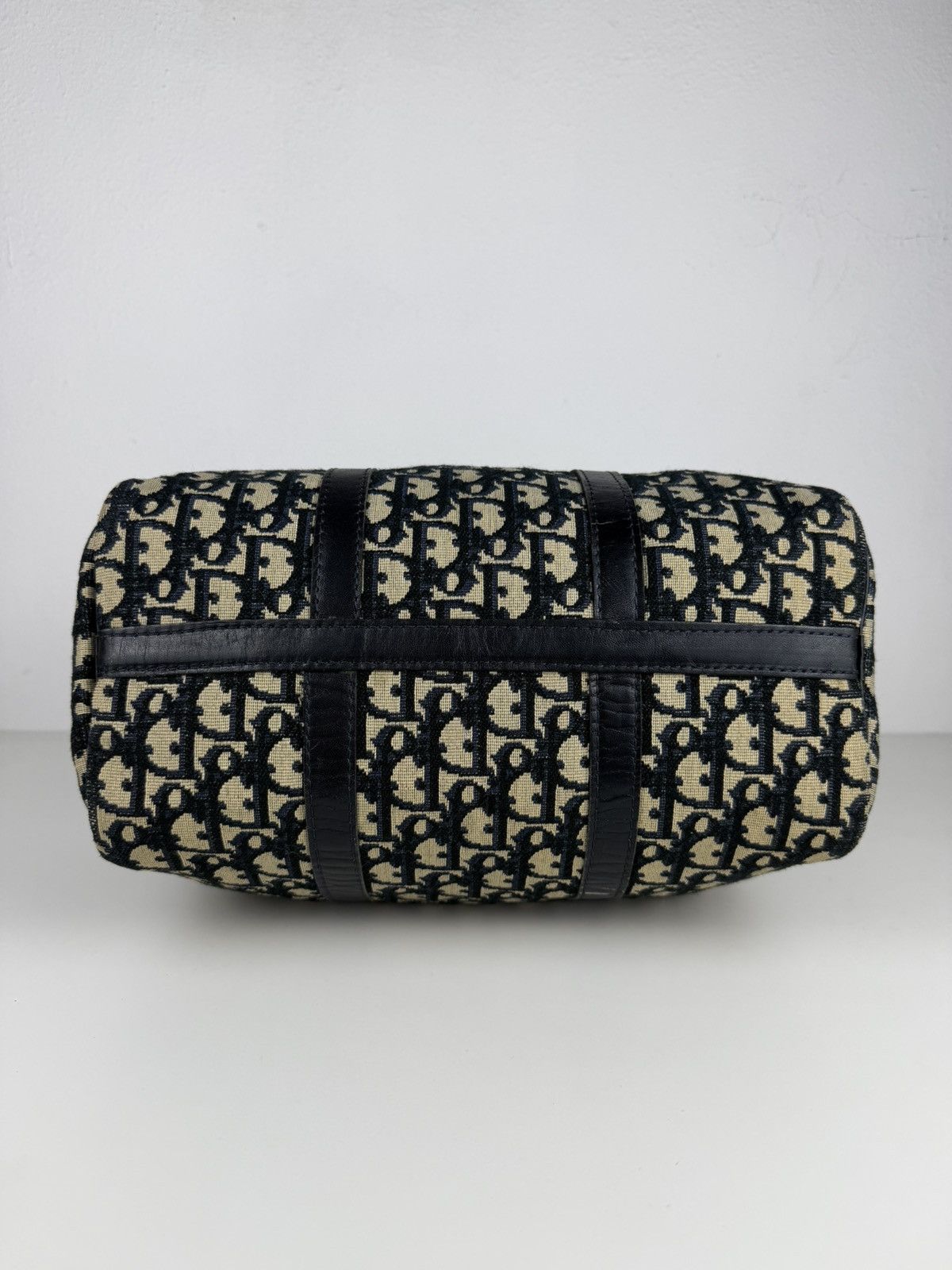 Vintage 80s Dior trotter oblique monogram mini Boston bag