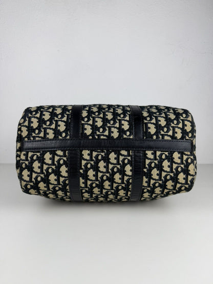 Vintage 80s Dior trotter oblique monogram mini Boston bag