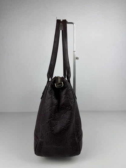 Gucci guccissima princy leather mini Boston bag