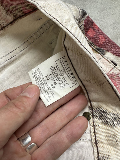 Archive y2k Just Cavalli butterfly floral alloverprint pants