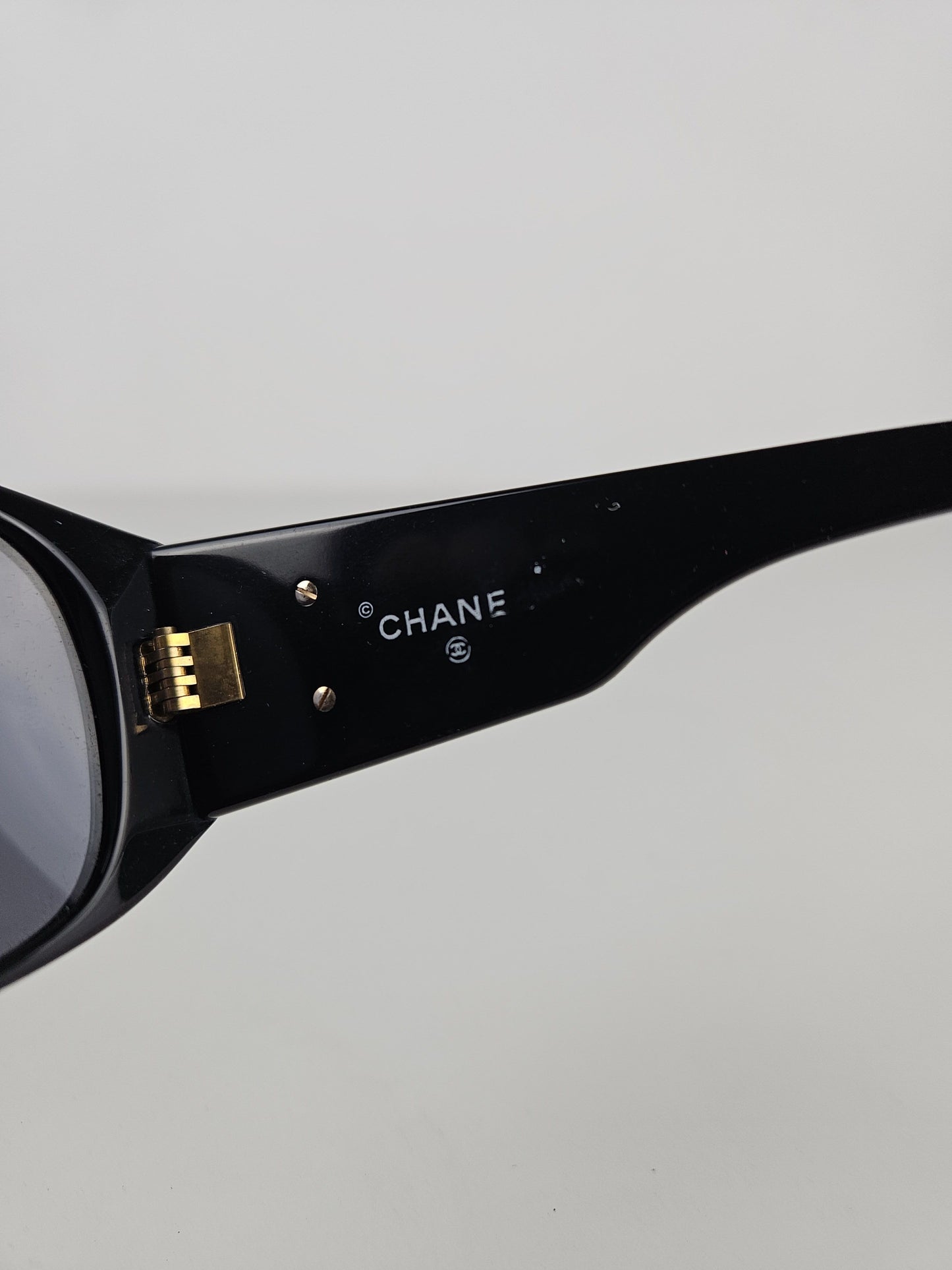 Vintage 90s Chanel 0004 10 oversized CC logo sunglasses