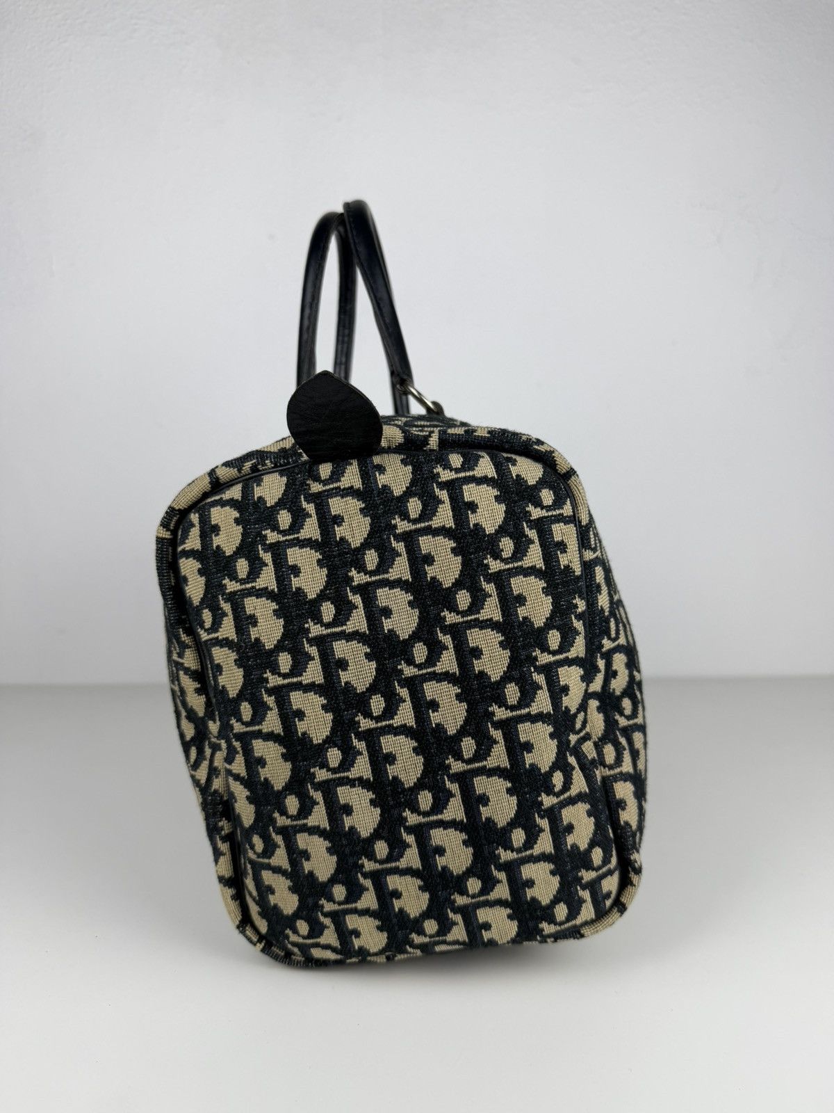 Vintage 80s Dior trotter oblique monogram mini Boston bag
