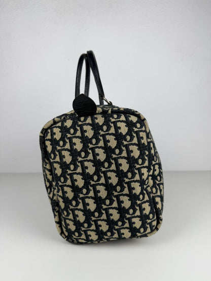 Vintage 80s Dior trotter oblique monogram mini Boston bag