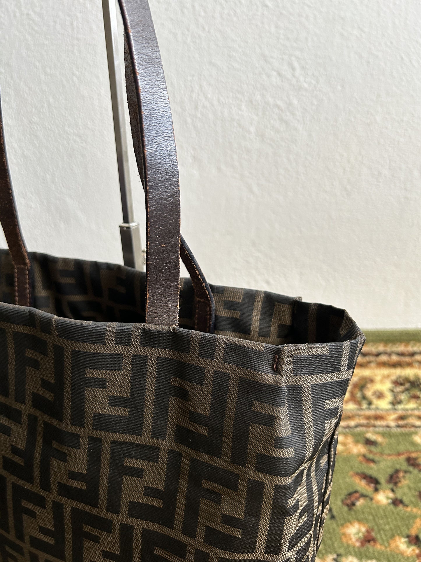 Vintage y2k fendi ff zucca monogram tote bag