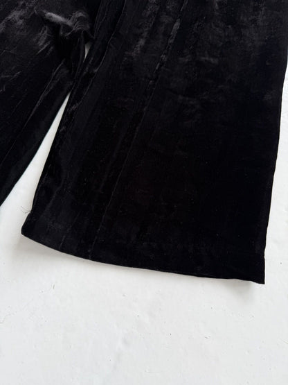 SS1994 tricot comme des garcons wide leg velvet pants
