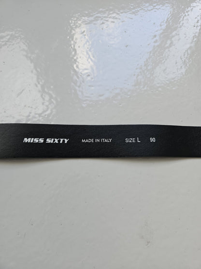 Miss Sixty studded big buckle belt