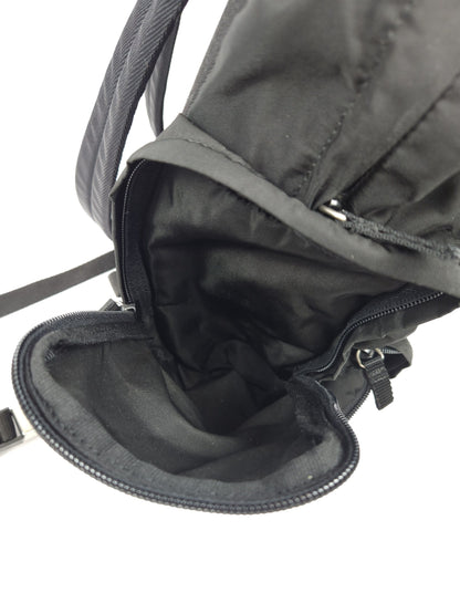 Prada triangle logo nylon multipocket backpack