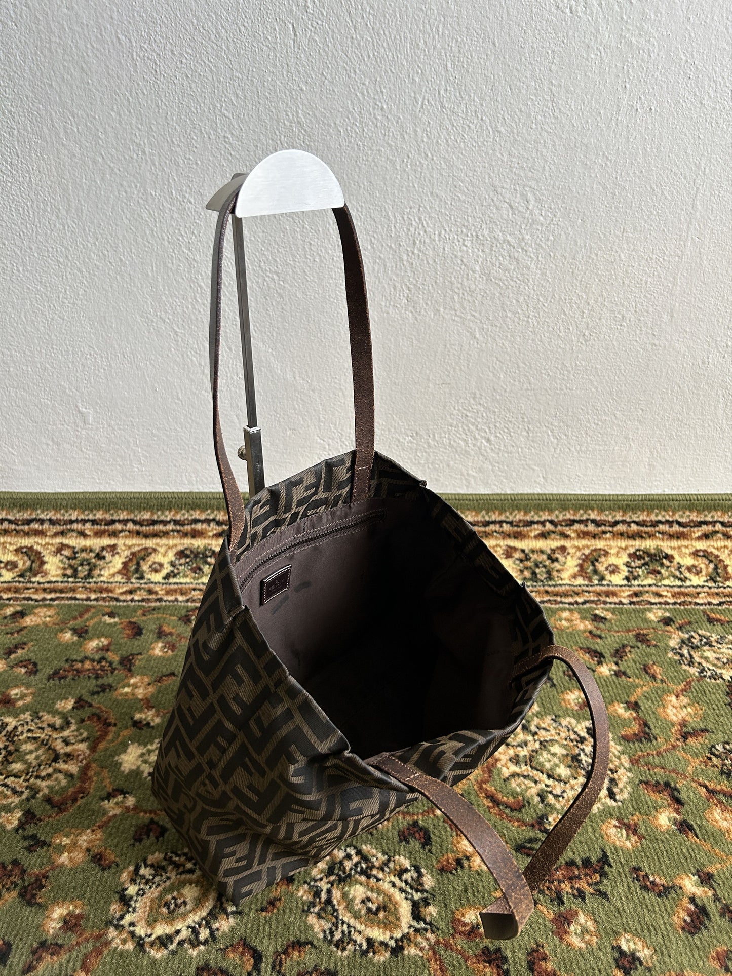 Vintage y2k fendi ff zucca monogram tote bag