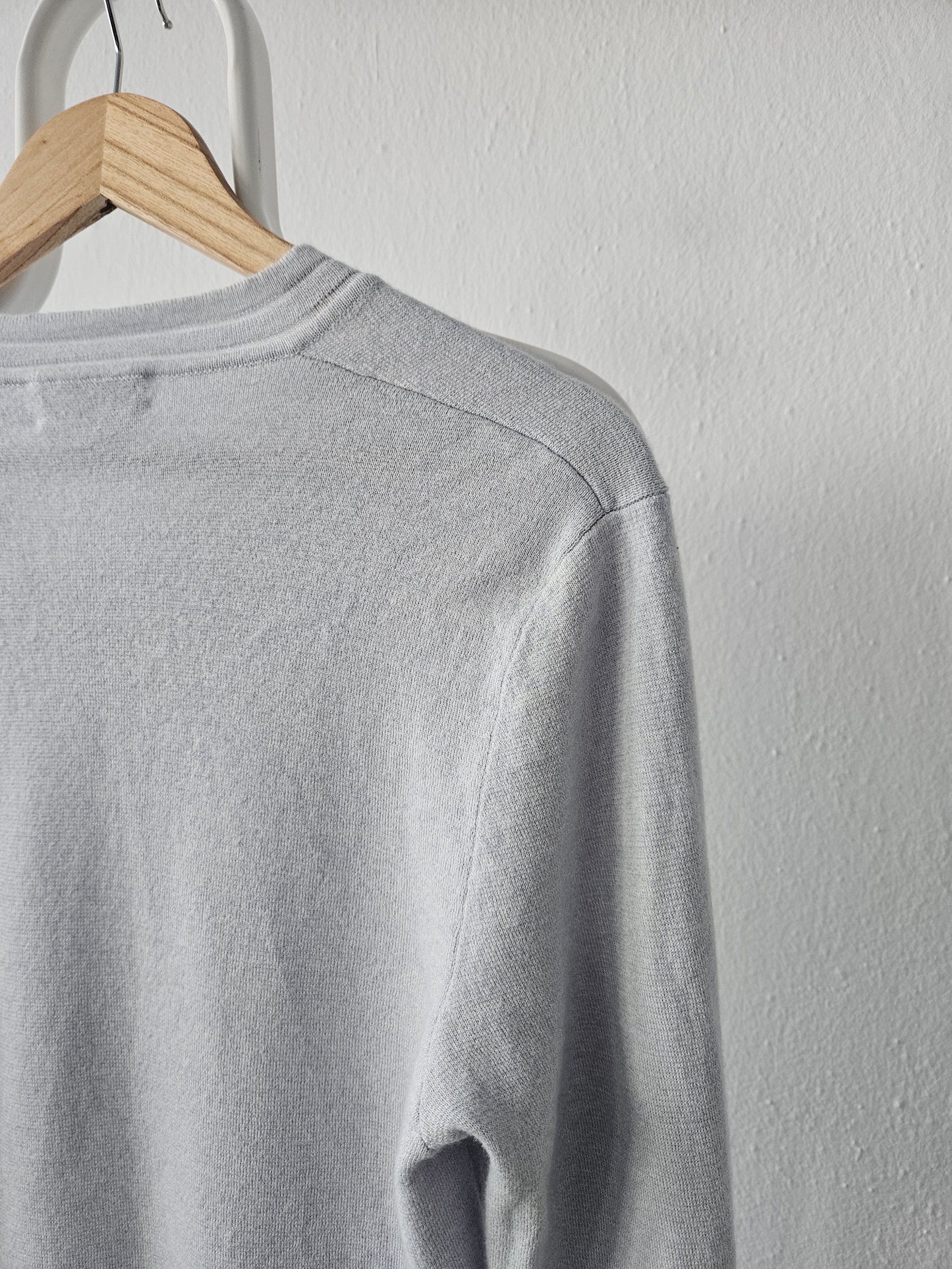 Vintage Hermes cashmere cotton blend v neck pullover