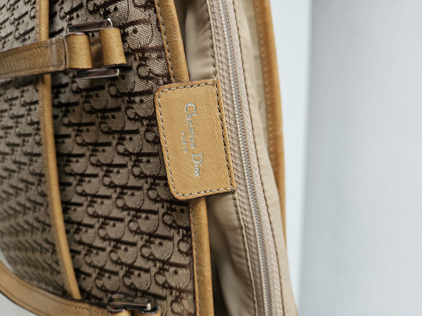 Y2k Dior by John Galliano trotter oblique monogram tote