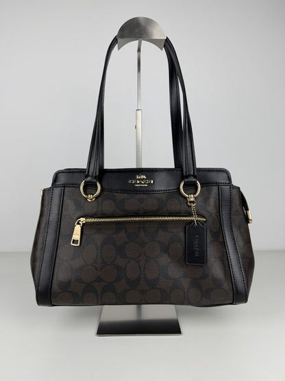 Coach kailey carryall signature monogram tote bag