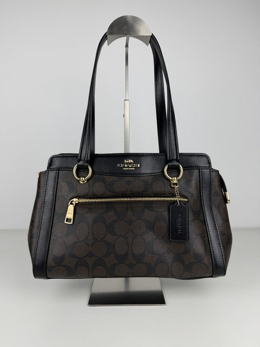 Coach kailey carryall signature monogram tote bag
