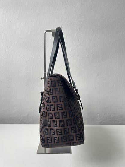 Fendi zucchino monogram canvas handbag