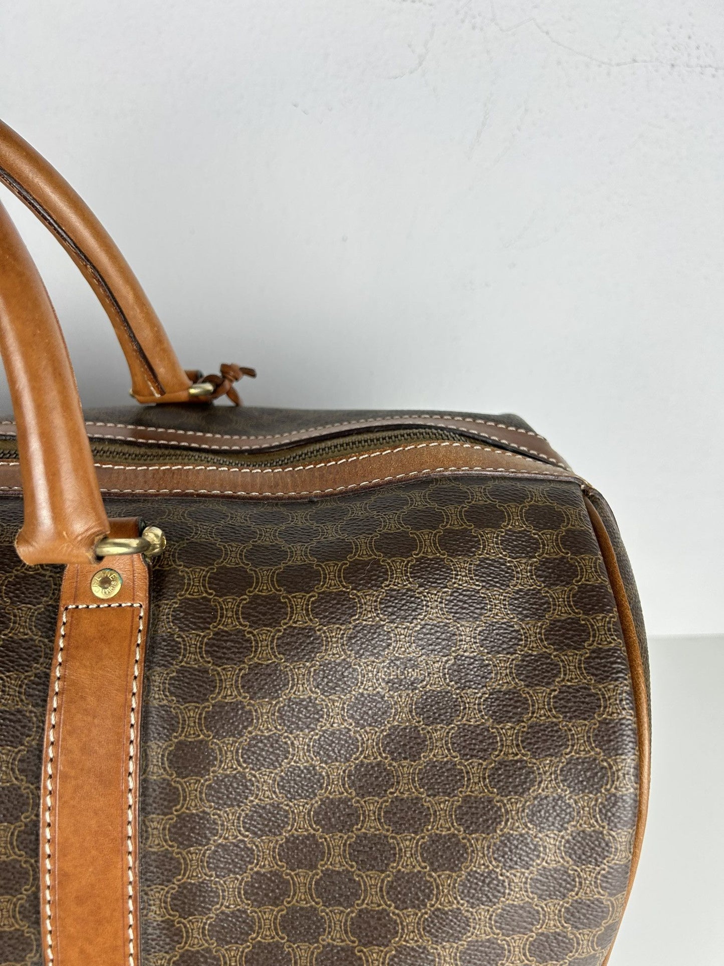 Vintage 90s Celine macadam monogram boston bag