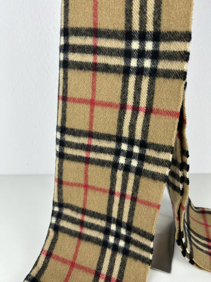Vintage Burberry nova check cashmere scarf