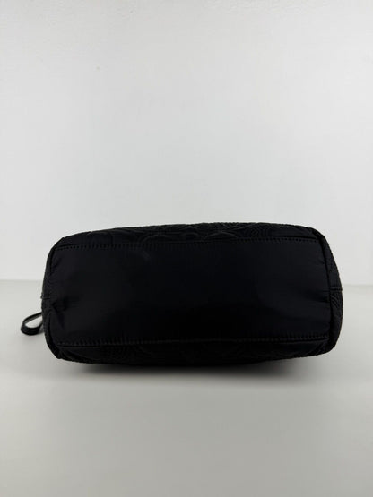 Coach signature quilted nylon and patent leather tote