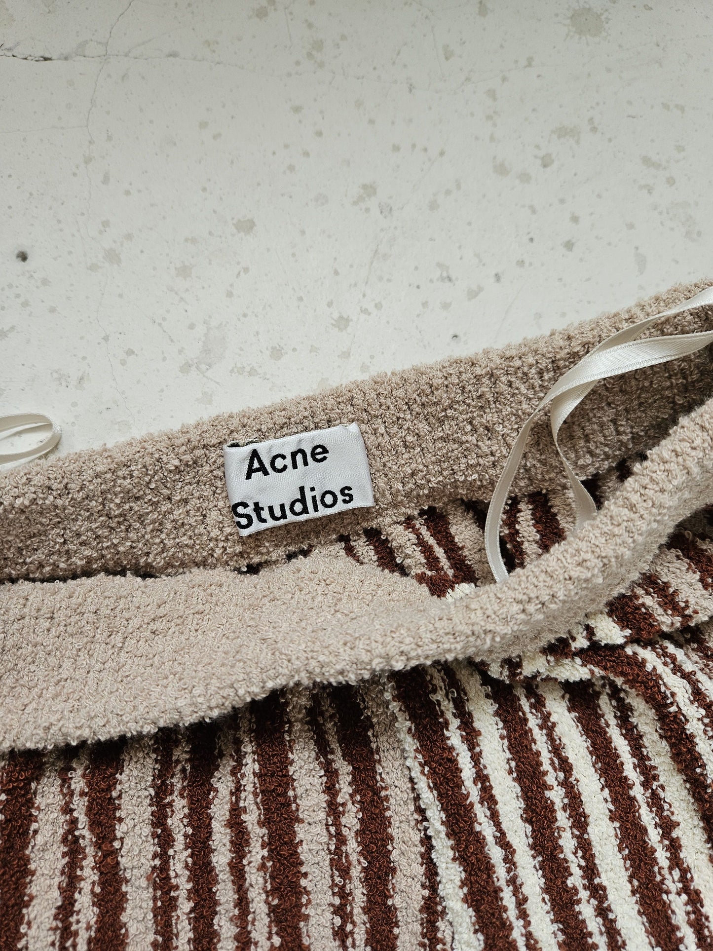 Runway Acne Studios jordiz stripe ss18 wide leg pants