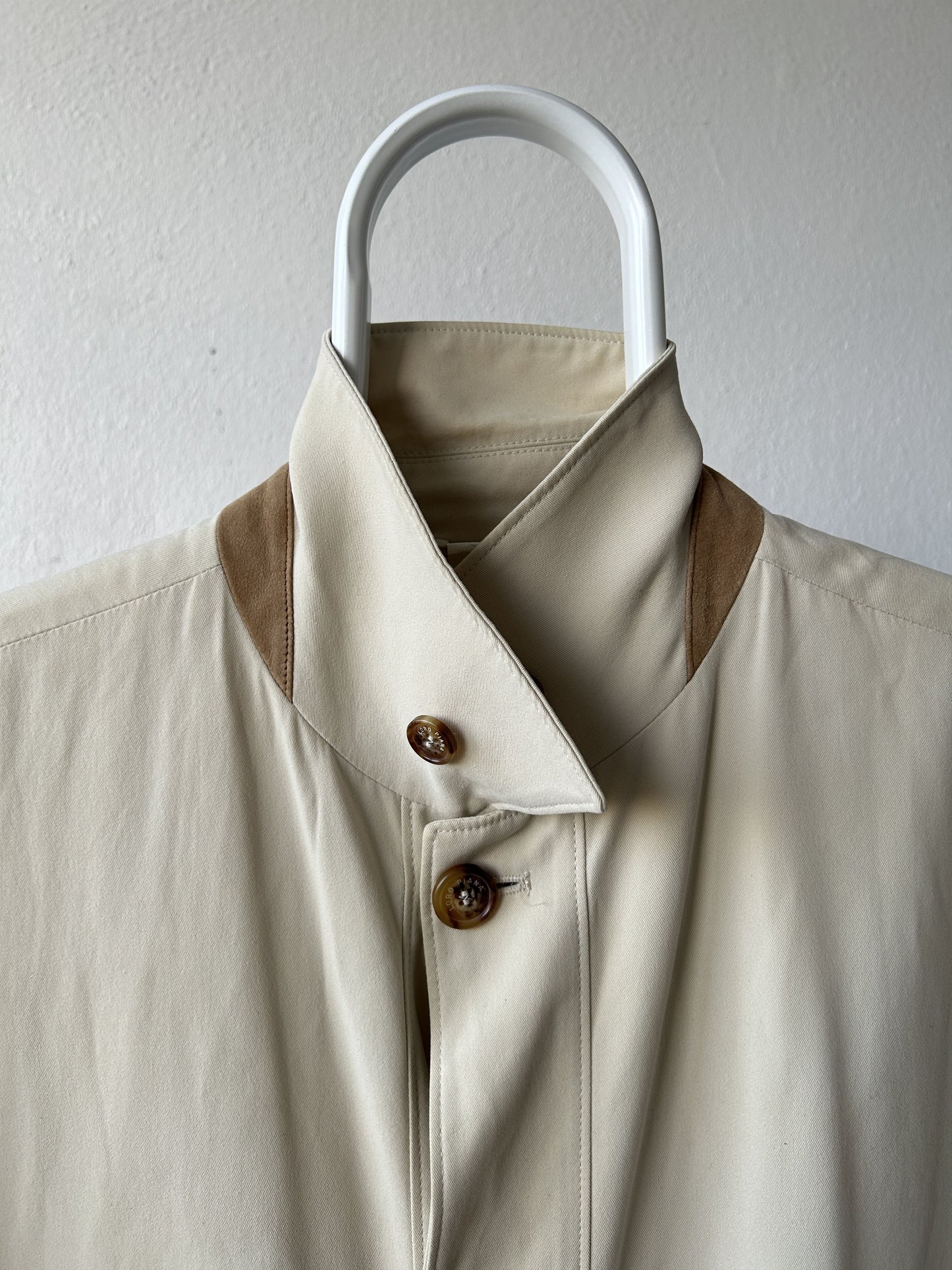 Loro piana light cotton and silk overcoat