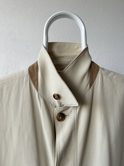 Loro piana light cotton and silk overcoat