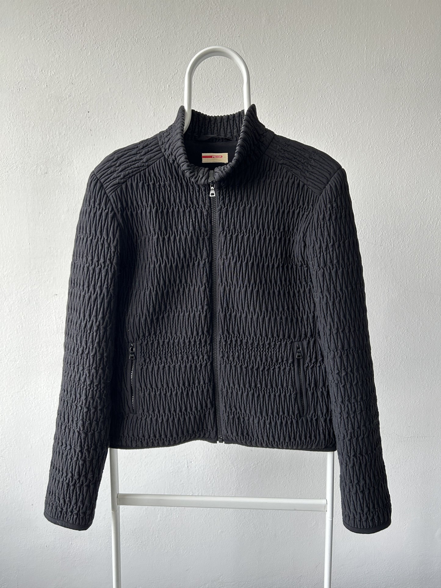 Archive AW2011 Prada pleated full zip sweatshirt