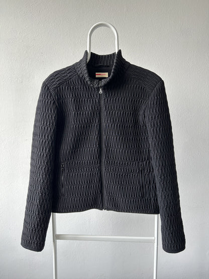 Archive AW2011 Prada pleated full zip sweatshirt