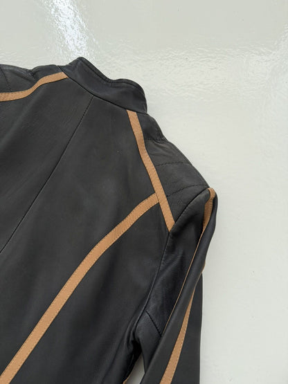 Vintage biker leather jacket