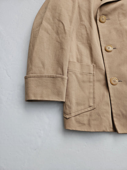 Yohji Yamamoto Y's double breasted reefer jacket peacoat