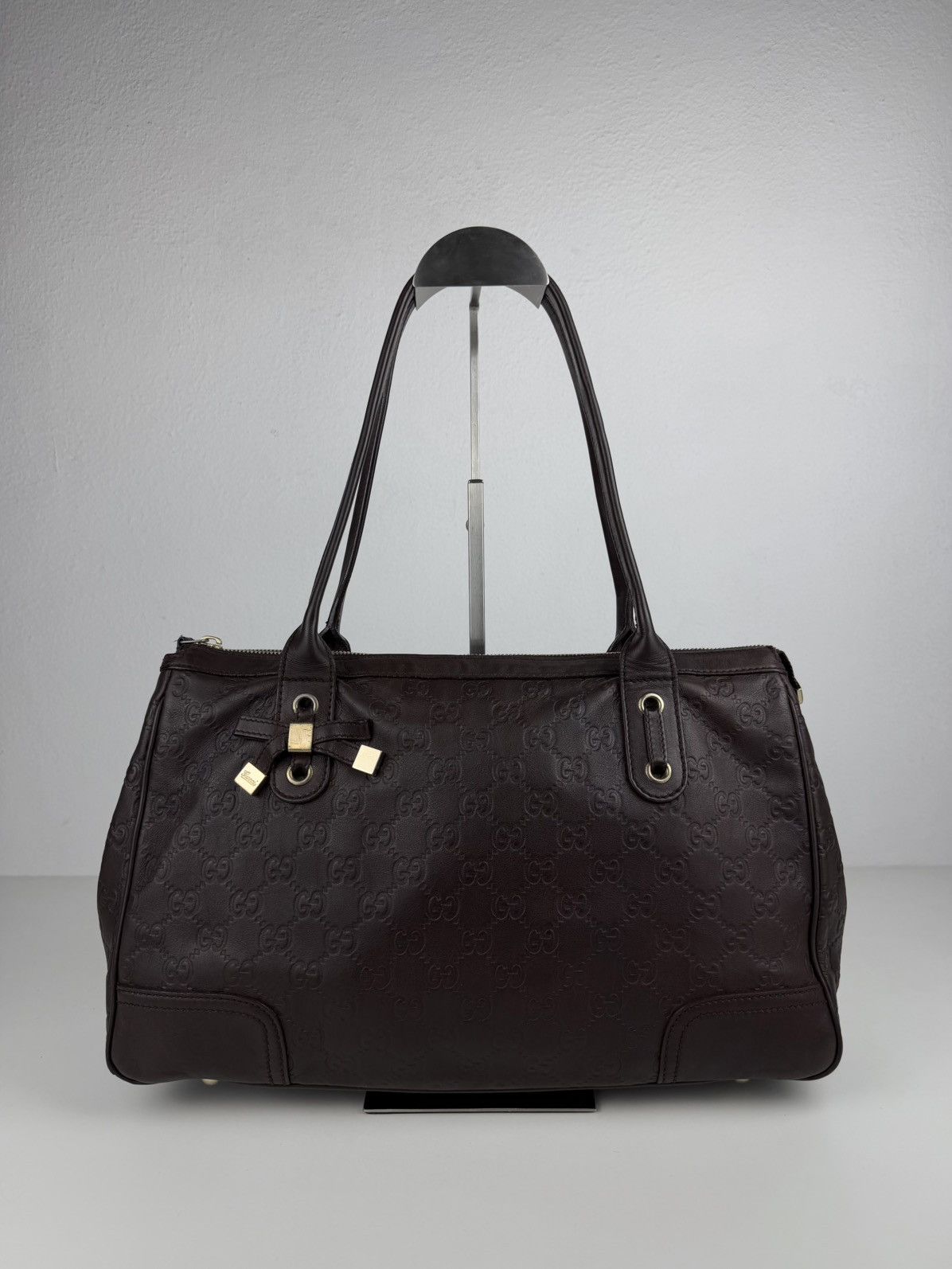 Gucci guccissima princy leather mini Boston bag