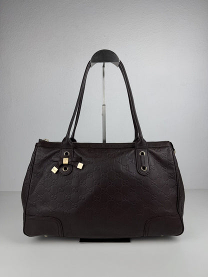 Gucci guccissima princy leather mini Boston bag