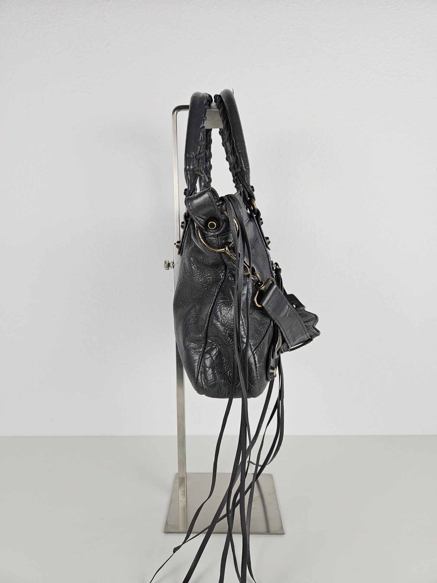 Balenciaga first bag in dark gray