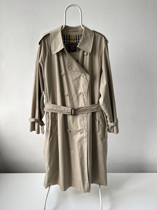 Vintage burberry nova check lined trench coat