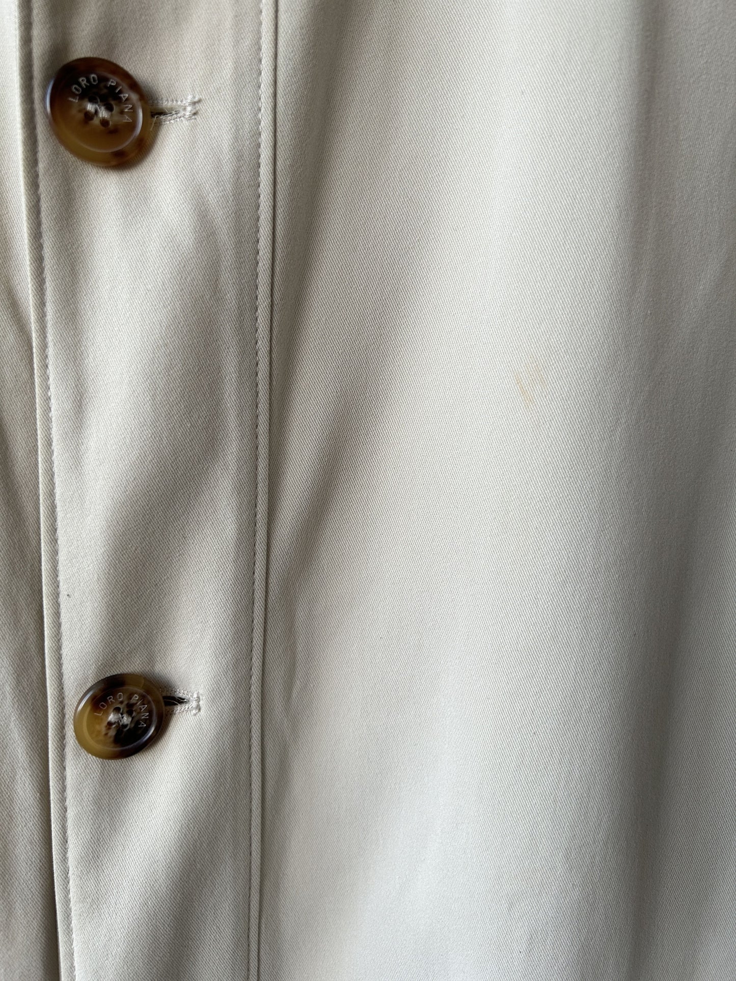 Loro piana light cotton and silk overcoat