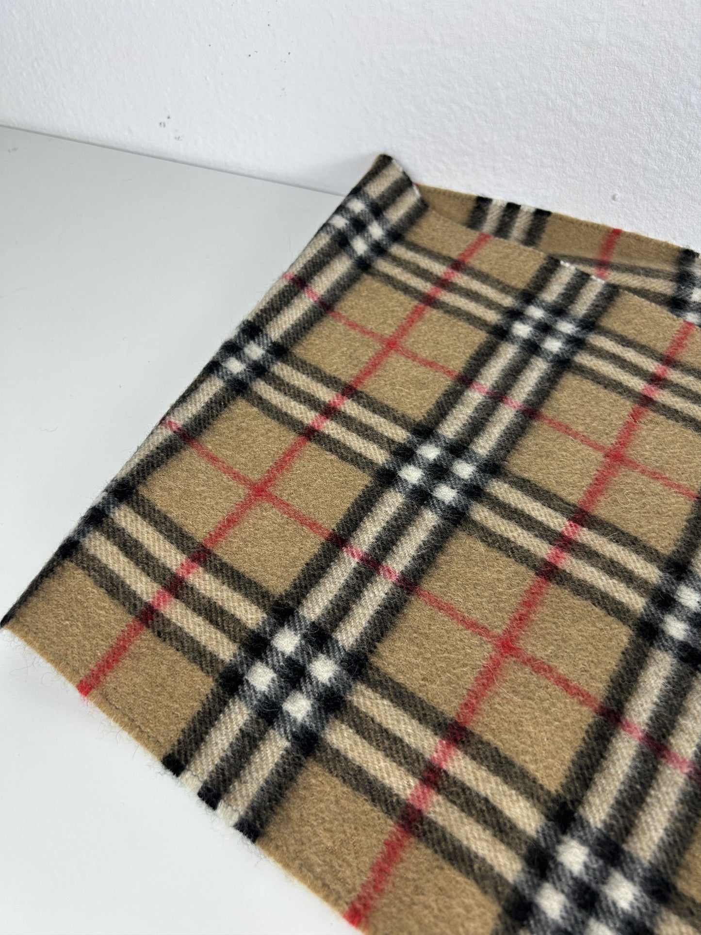 Vintage Burberry nova check cashmere scarf