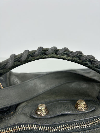 Balenciaga giant hardware city bag in dark gray