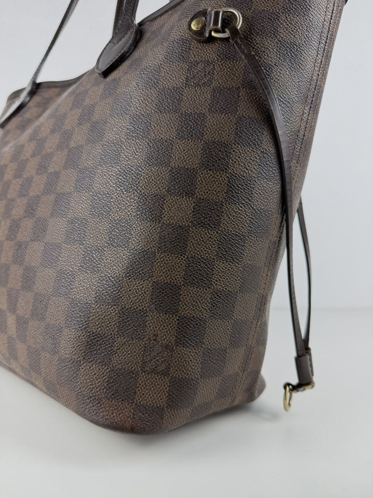 Louis Vuitton damier ebene neverfull mm tote bag