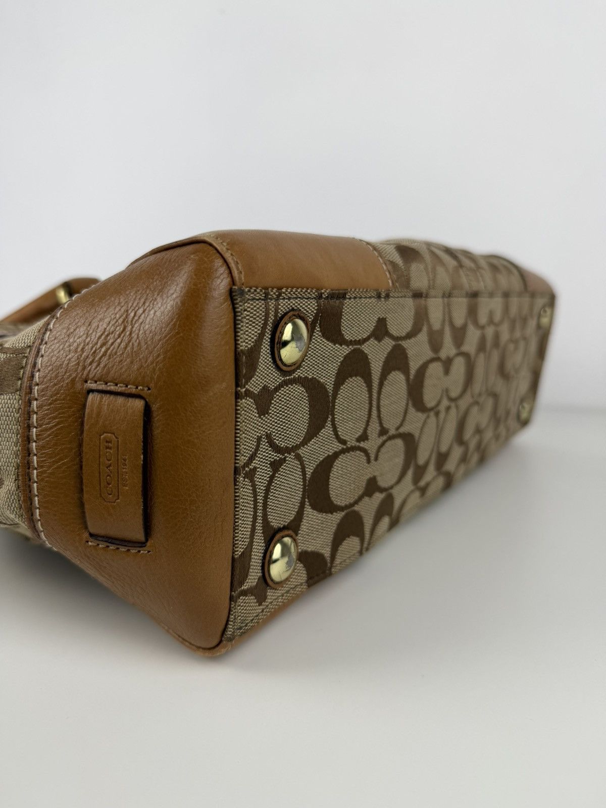 Coach signature turnlock Hamptons tote bag