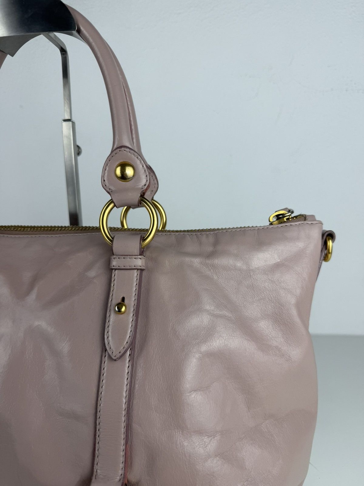 Miu Miu vitello top zip tote bag