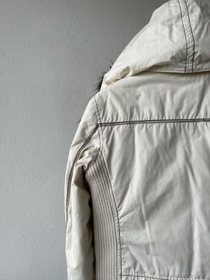 Archive y2k Miss Sixty faux fur lined hooded bomber