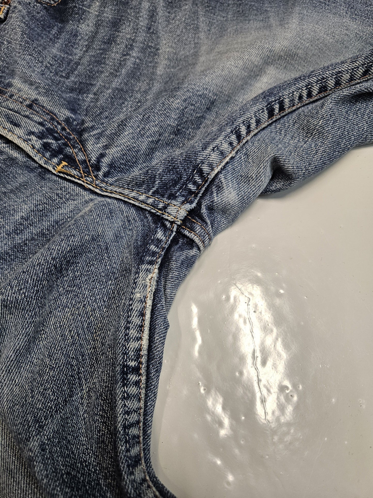 Vintage y2k levis 544 distressed flared denim
