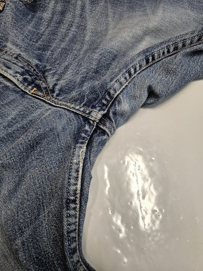 Vintage y2k levis 544 distressed flared denim
