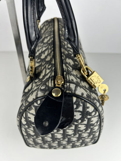 Dior John Galliano era trotter monogram mini boston bag