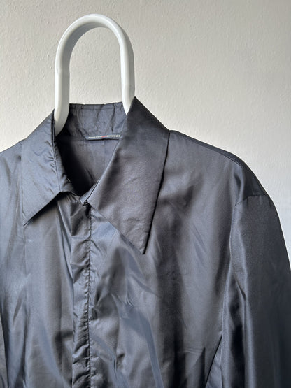 Gaultier homme objet nylon belted trench coat