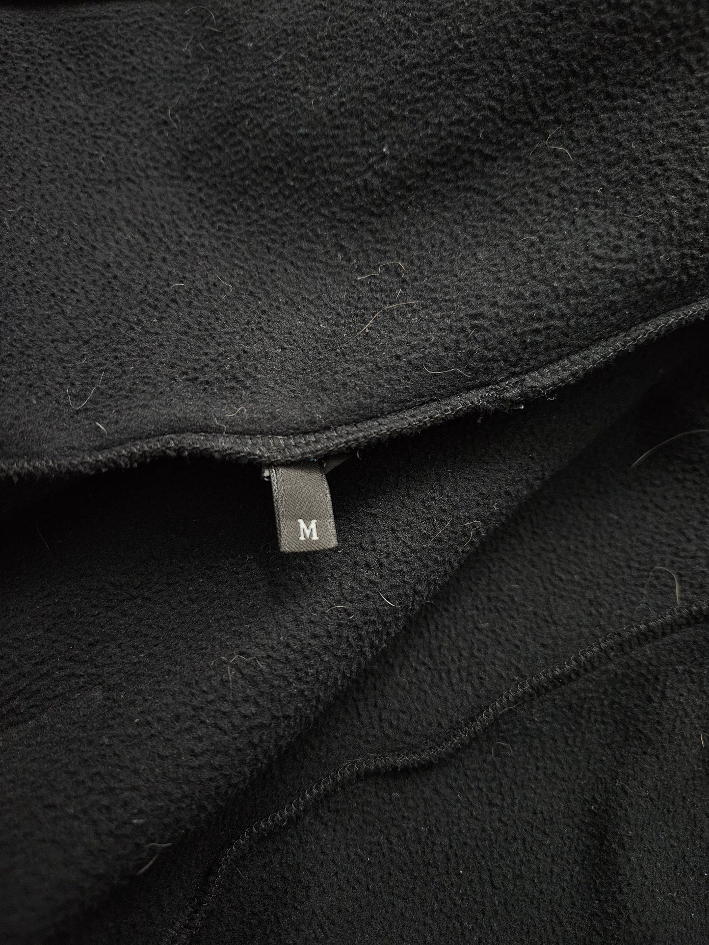 Prada sport red tab ninja fleece hoodie asymmetric zip