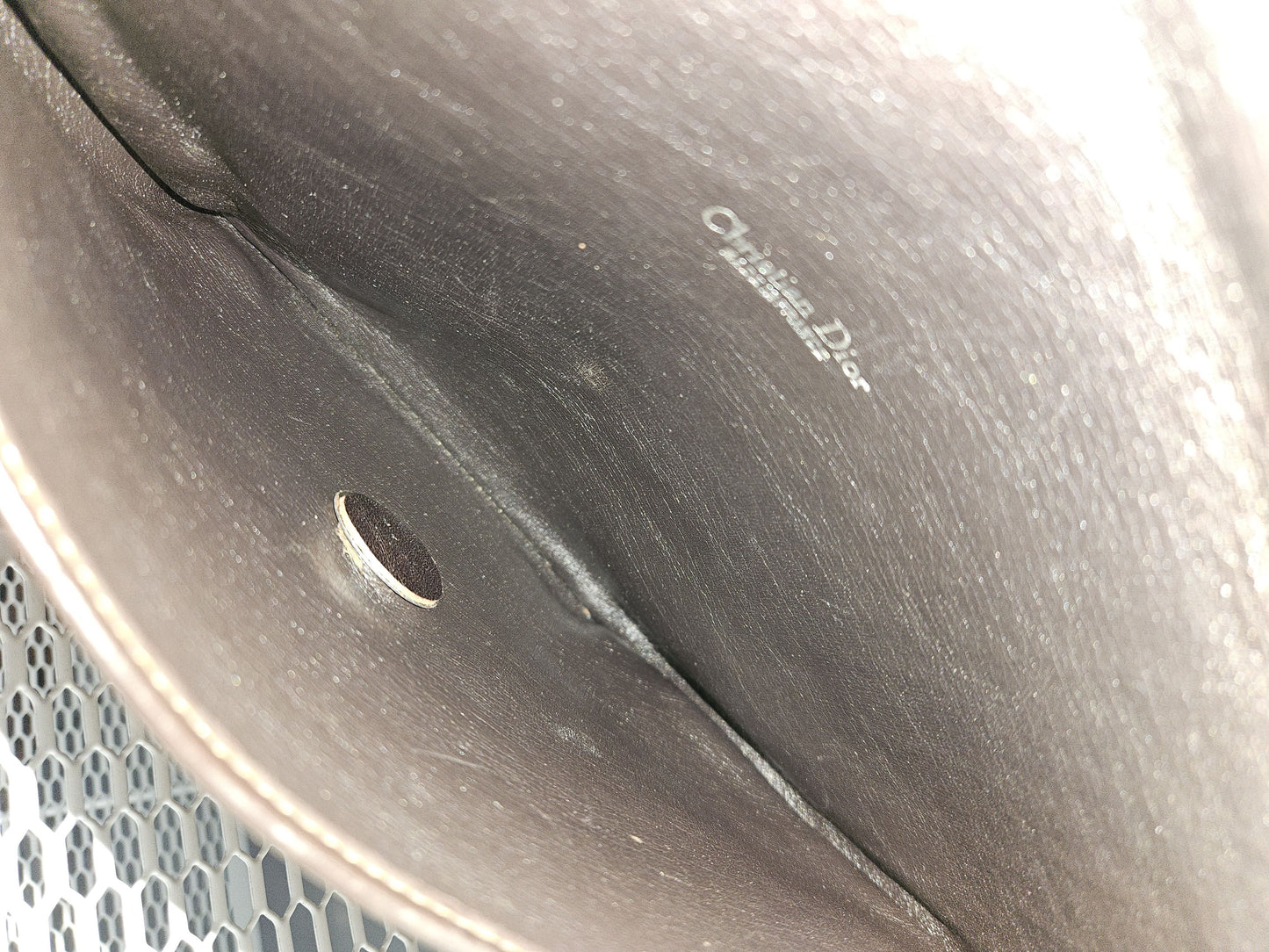 Vintage 80s Dior trotter chain flap shoulder/ crossbody bag